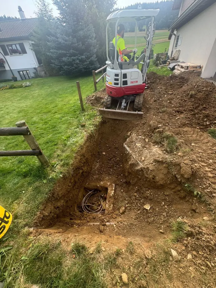 Travaux de terrassement réalisés par RP CONNECT SARL